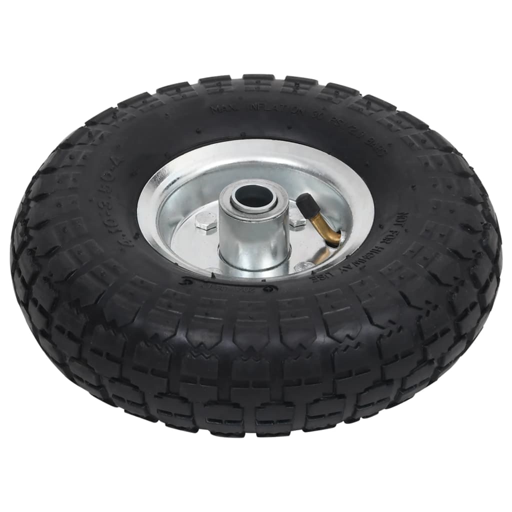 Vidaxl Hand Truck Wheels 4.10 3.50-4 (260x83) Caucho 2 PCS