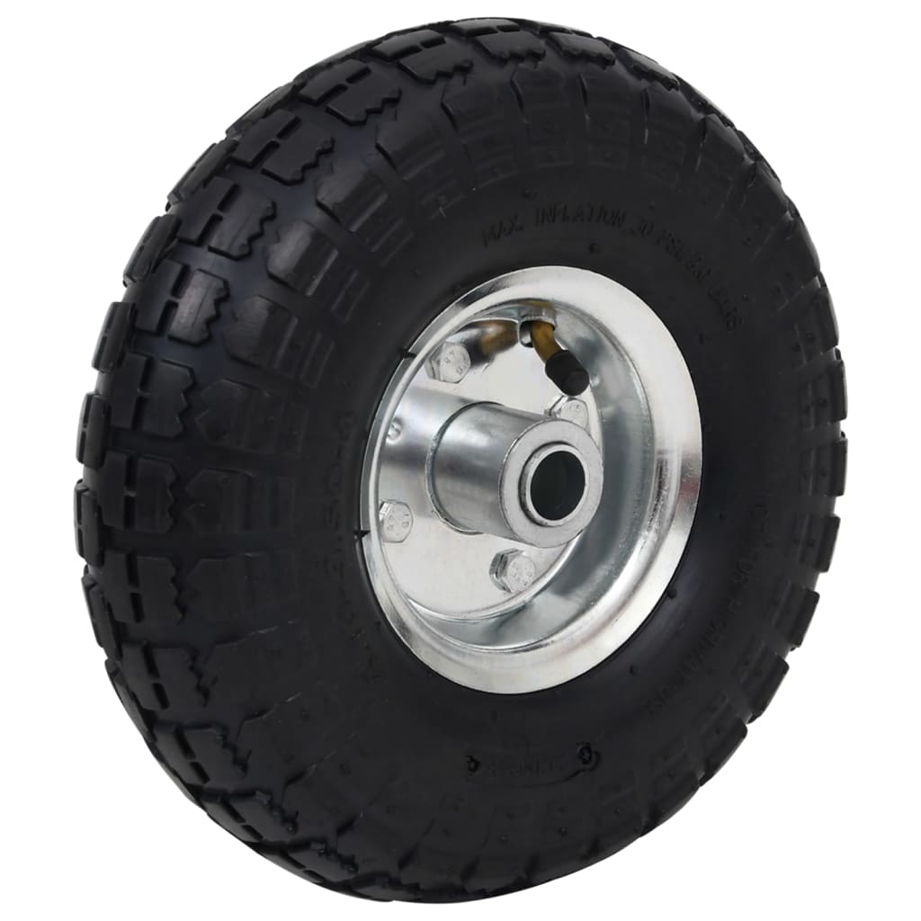 Vidaxl Hand Truck Wheels 4.10 3.50-4 (260x83) Caucho 2 PCS
