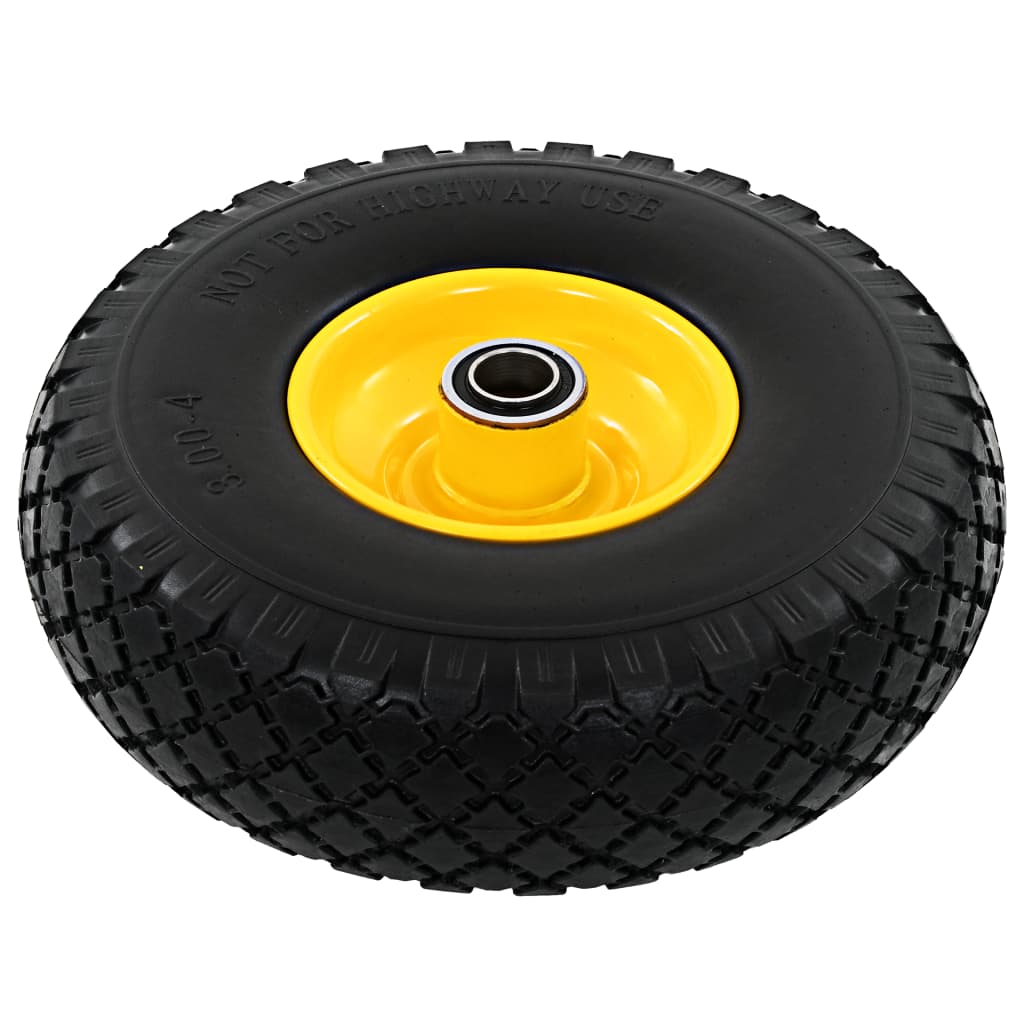 Vidaxl hand Camionrups 3.00-4 (260x85) zolidd Pu 2 PCs