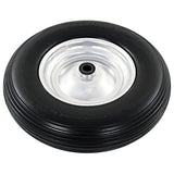 Vidaxl-Schubkarreen mit Achse 4,00-8 390 mm fester PU