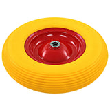 Vidaxl wheelbarrow wheel with axle 4.00-8 390 mm Solid PU