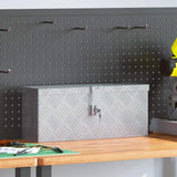 Vidaxl Aluminiumbox 48.5x14x20 cm silberfarben