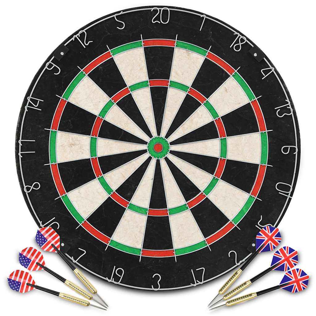 Vidaxl Dartboard Professional med 6 dart sisal