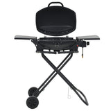 Vidaxl Gasbarbecue s prenosno črno