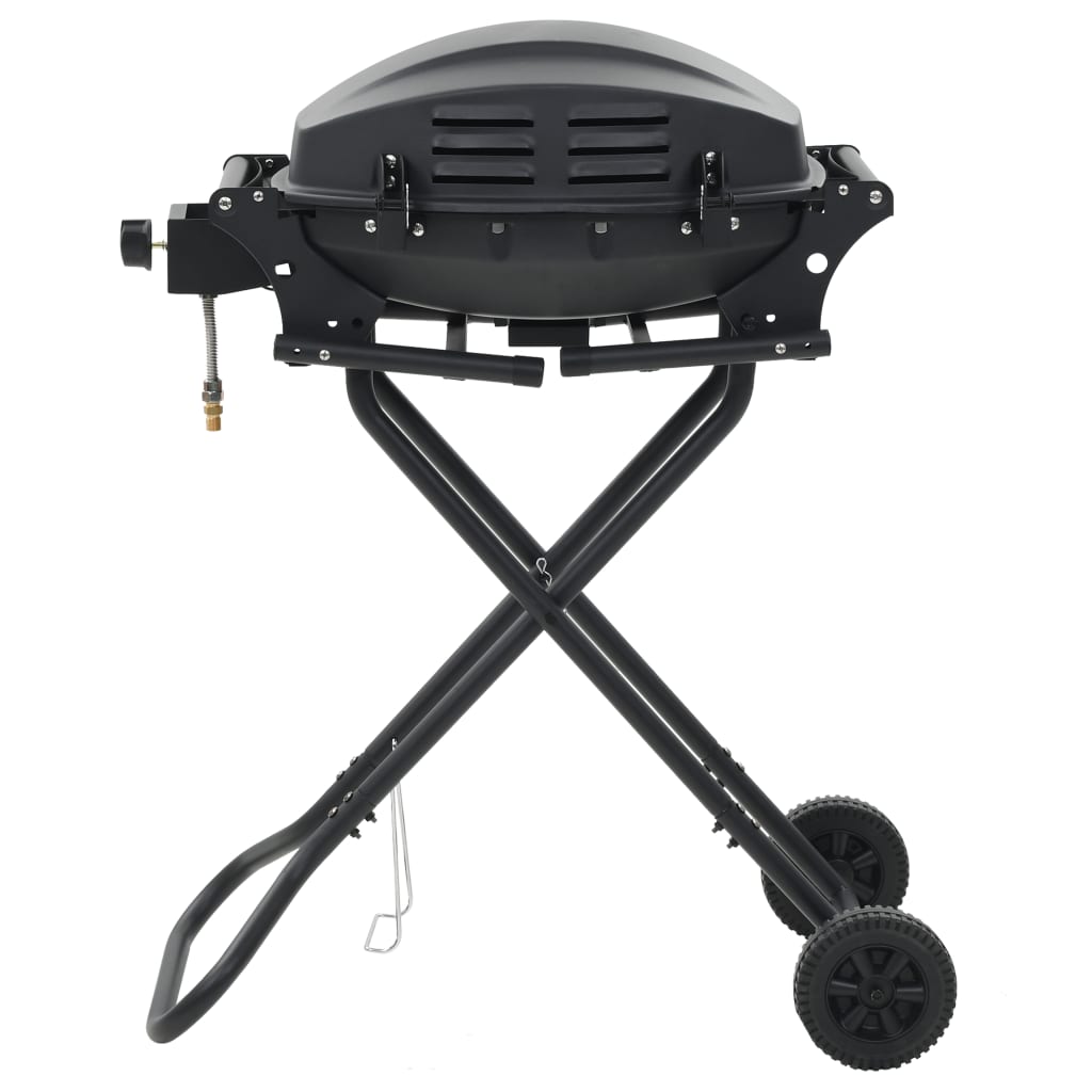 Vidaxl Gasbarbecue s prenosno črno