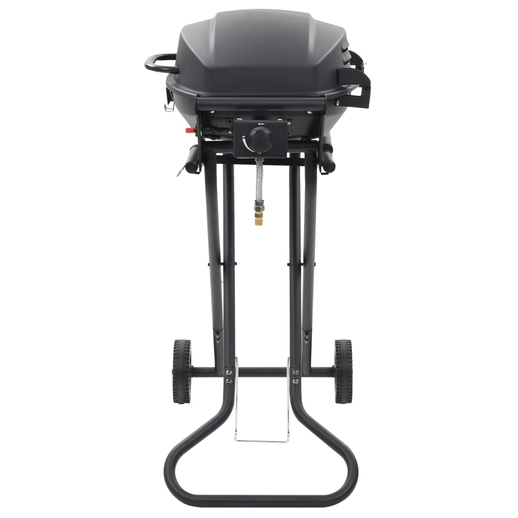 Vidaxl Gasbarbecue s prenosno črno