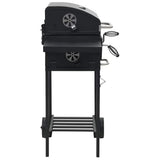Vidaxl Kolgrill med underplank Black
