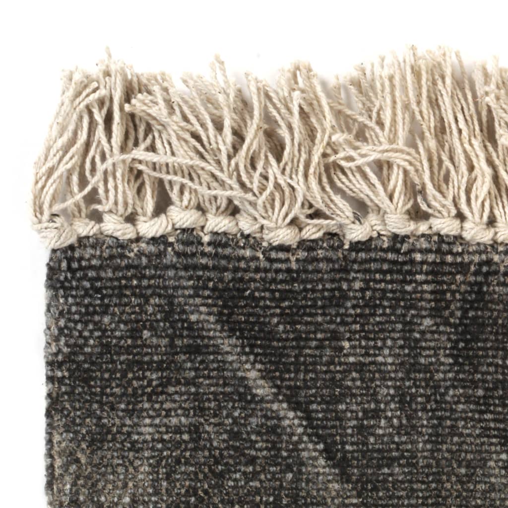 Vidaxl Kelim rug 120x180 cm cotton anthracite