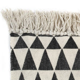 Vidaxl Kelim rug with pattern 120x180 cm cotton black and white