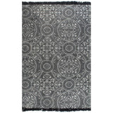Vidaxl Kelim rug with pattern 120x180 cm cotton gray