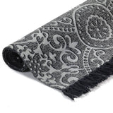 Vidaxl Kelim rug with pattern 120x180 cm cotton gray
