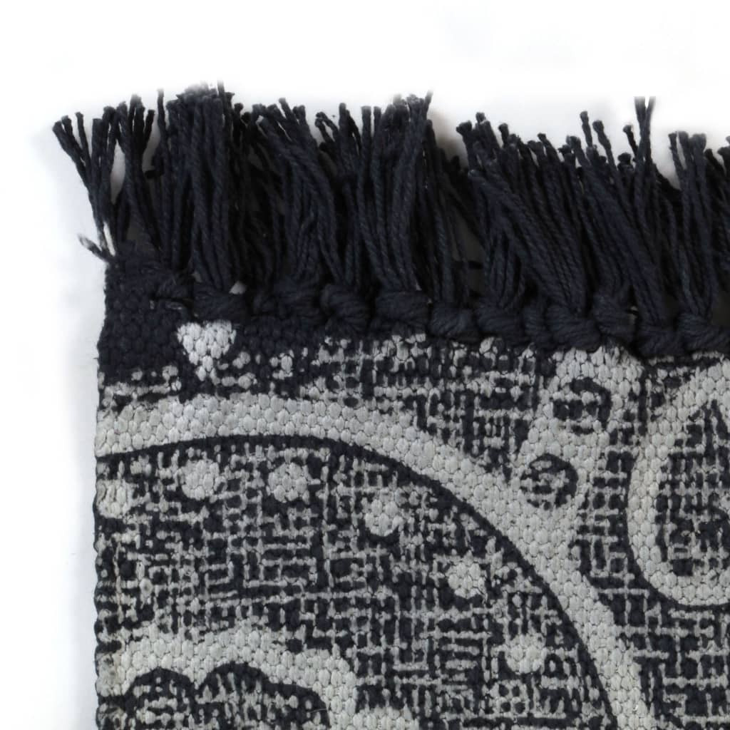 Vidaxl Kelim rug with pattern 120x180 cm cotton gray