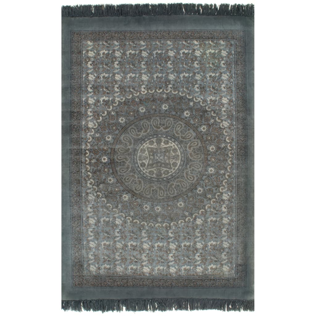 Vidaxl Kelim rug with pattern 120x180 cm cotton gray