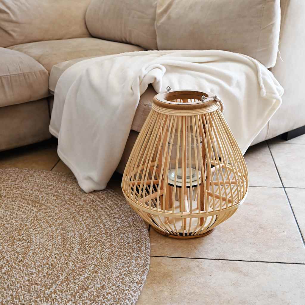 Vidaxl Lantern Holder obesi Wicker Naturel