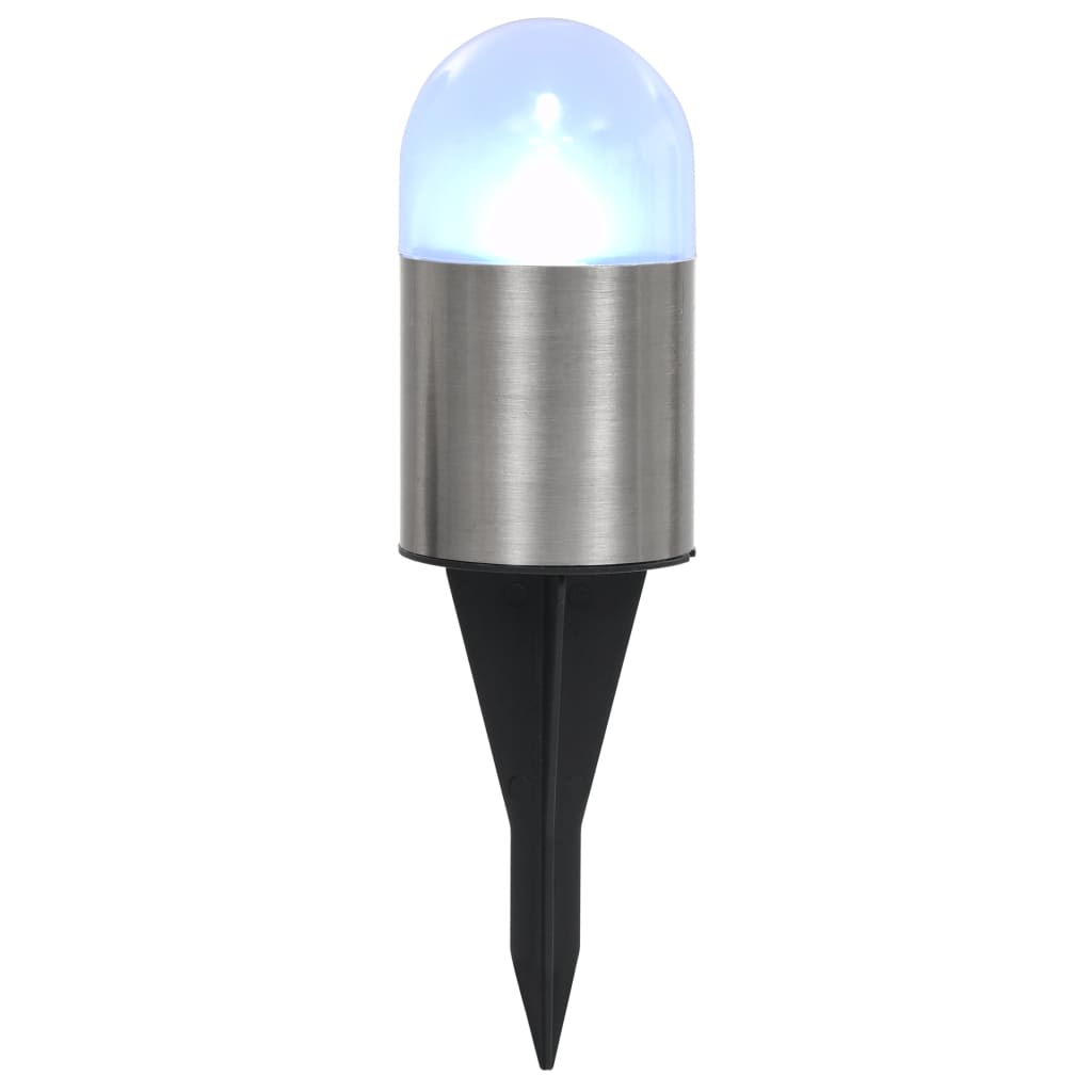 Vidaxl Lampade di terra 12 ST Solar LED BIANCO