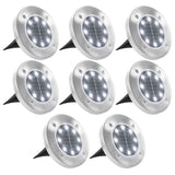 Vidaxl ozemljitvene svetilke 8 ST SOLAR LED WHITE