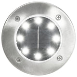 Vidaxl ozemljitvene svetilke 8 ST SOLAR LED WHITE