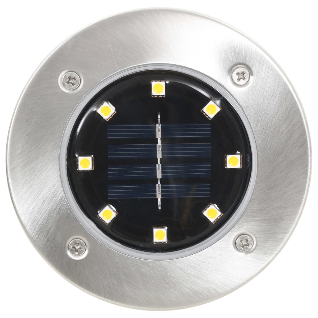 Vidaxl ozemljitvene svetilke 8 ST SOLAR LED WHITE