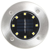 Vidaxl ozemljitvene svetilke 8 ST SOLAR LED WHITE