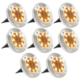 Vidaxl marklampor 8 st Solar LED WARM VIT