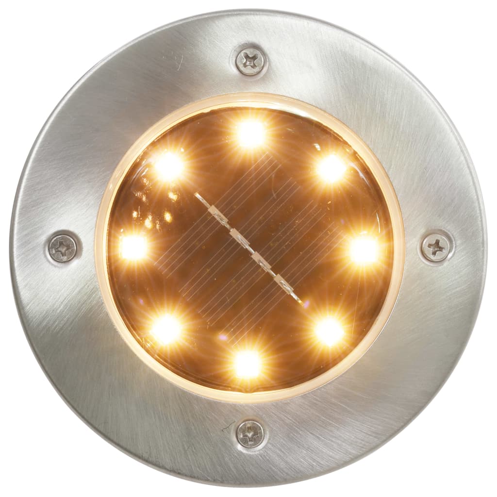 Vidaxl marklampor 8 st Solar LED WARM VIT