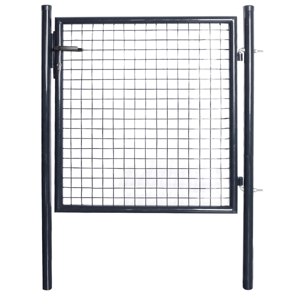 Vidaxl mesh gate 85.5x100 cm galvanized steel gray