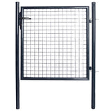 Vidaxl mesh gate 85.5x100 cm galvanized steel gray