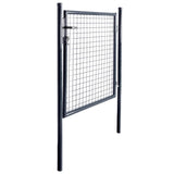 Vidaxl mesh gate 85.5x100 cm galvanized steel gray