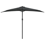 Vidaxl Balcony parasol Half with aluminum pole 300x155 cm anthracite