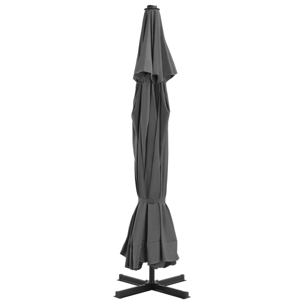 Vidaxl parasol with aluminum pole 500 cm anthracite