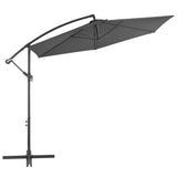 Vidaxl plovoucí parasol s hliníkovým pólem 300 cm antracitu -