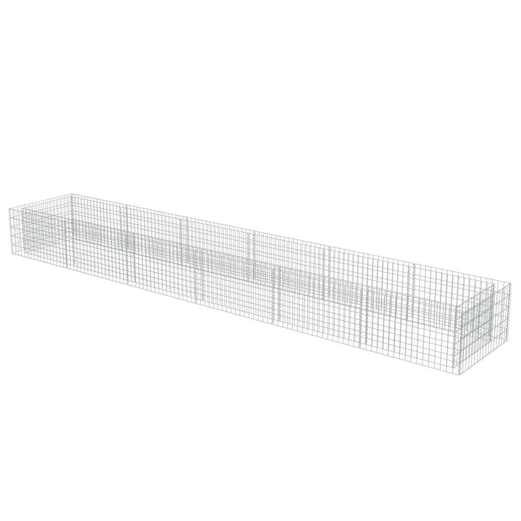 Vidaxl Gabion Planzer huet 540x90x50 cm galvaniséiert Stol