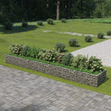 Vidaxl Gabion Planzer huet 540x90x50 cm galvaniséiert Stol