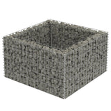 Vidaxl Gabion Planter höjde 90x90x50 cm galvaniserat stål