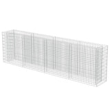 VidaXL Raised Gabion Planter 360x50x100 cm Galvanized Steel