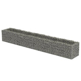 Vidaxl Gabion fioriera da 360x50x50 cm acciaio zincato