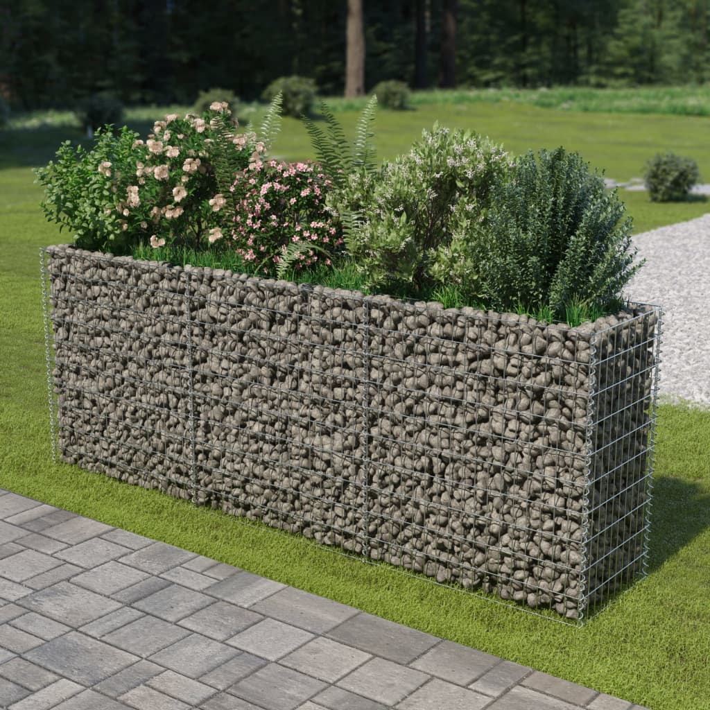 Vidaxl Gabion Fiorter ha raccolto acciaio zincato 270x50x100 cm