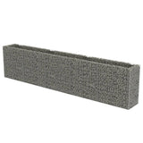 Vidaxl Gabion fioriera da 450x50x100 cm in acciaio zincato