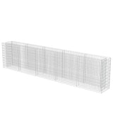 Vidaxl Gabion fioriera da 450x50x100 cm in acciaio zincato