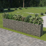 Vidaxl Gabion fioriera da 450x50x100 cm in acciaio zincato