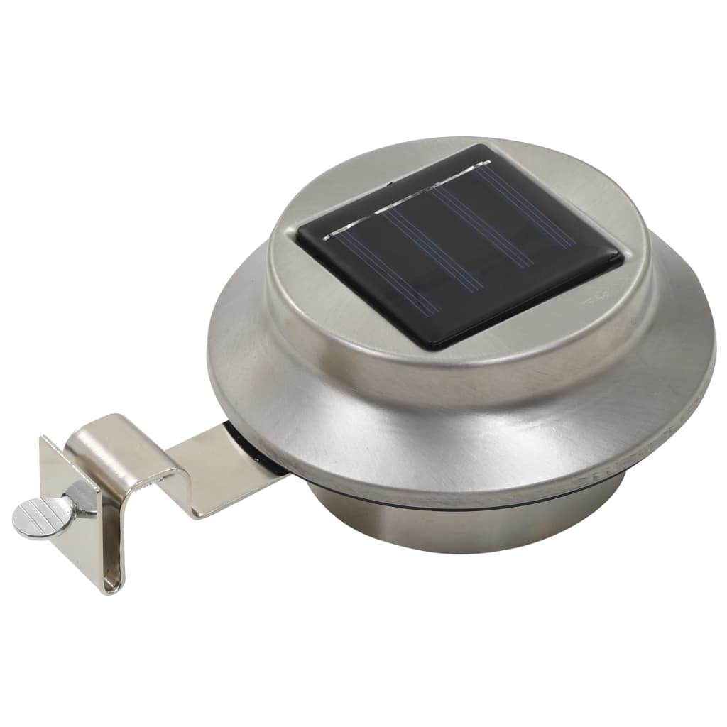 Vidaxl LED solcellelamper rundt 12 cm hvite 6 sts