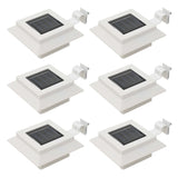 Vidaxl LED solar lamps square 12 cm white 6 pcs