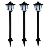 VidaXL LED solar lamps Black 3 pcs