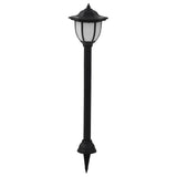 VidaXL LED solar lamps Black 3 pcs