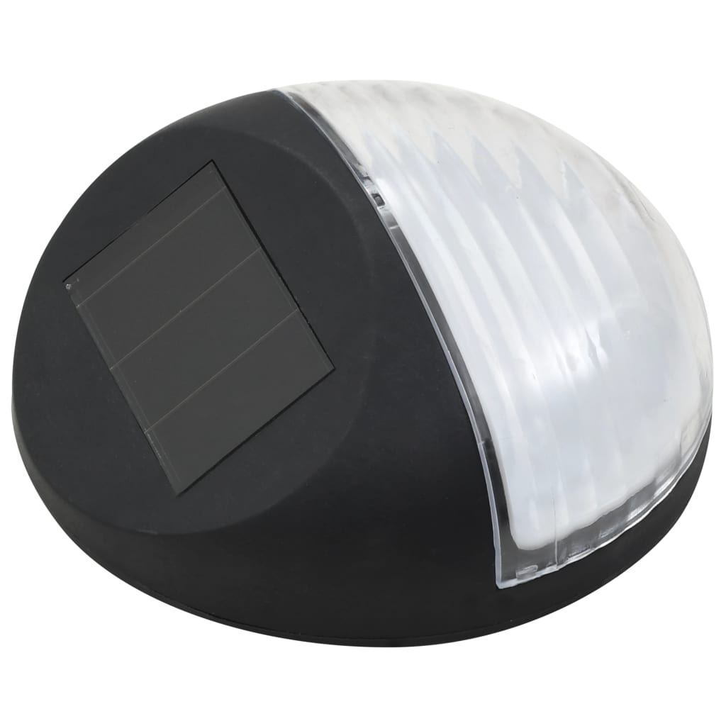 Vidaxl LED wall lamps Solar Round Black 12 sts
