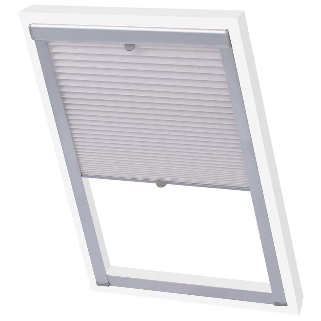 Vidaxl Roller slepý plisovaný bílý CK04