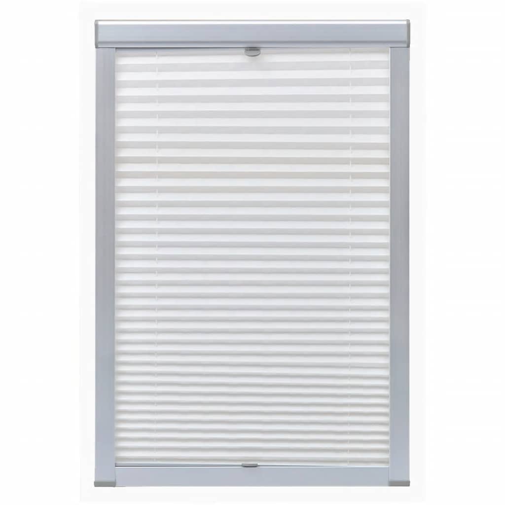 Vidaxl Roller slepý plisovaný bílý CK04