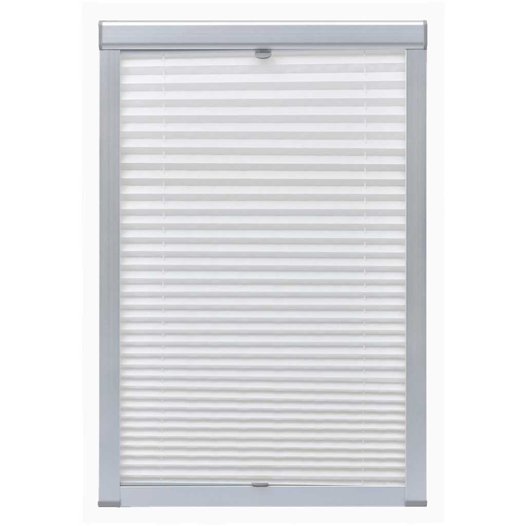 Vidaxl Roller blind pleated white SK06