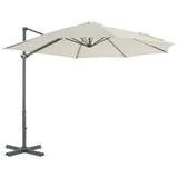 Vidaxl Floating parasol with aluminum pole 300 cm sand -colored