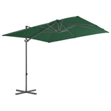 Vidaxl Floating parasol with steel pole 250x250 cm green